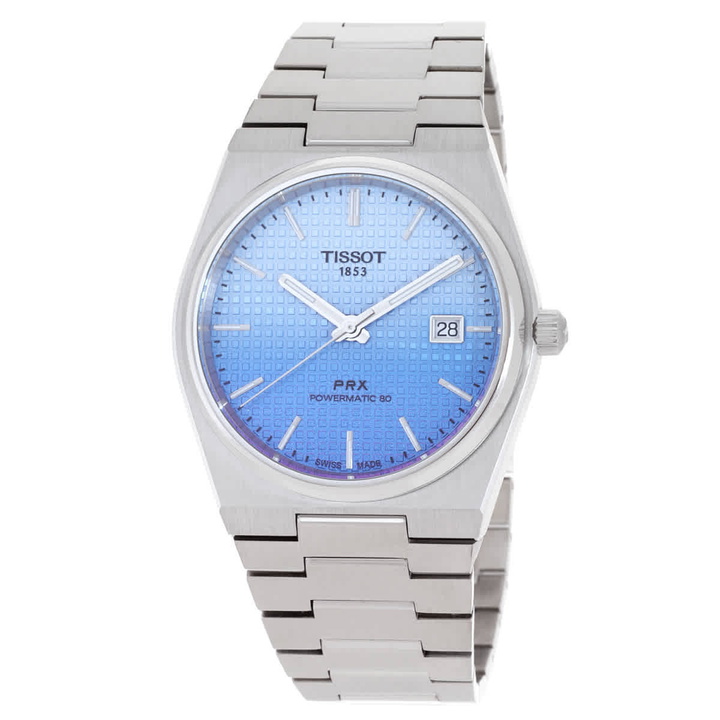 Photo: Tissot PRX Powermatic 80 Automatic Blue Dial Mens Watch T1374071135101