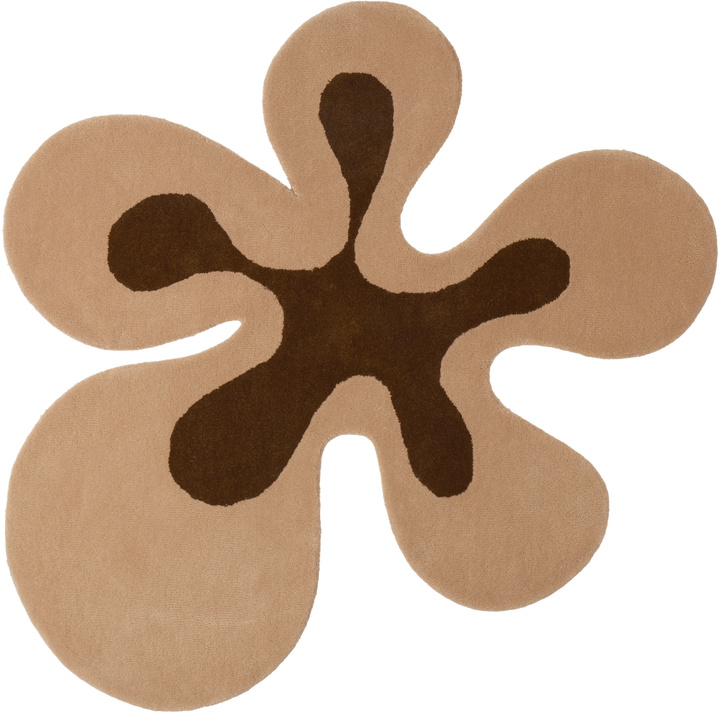 Photo: Rashelle SSENSE Exclusive Brown Groovy Flubber Rug