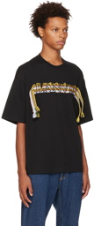 Lanvin Black Curb Lace T-Shirt