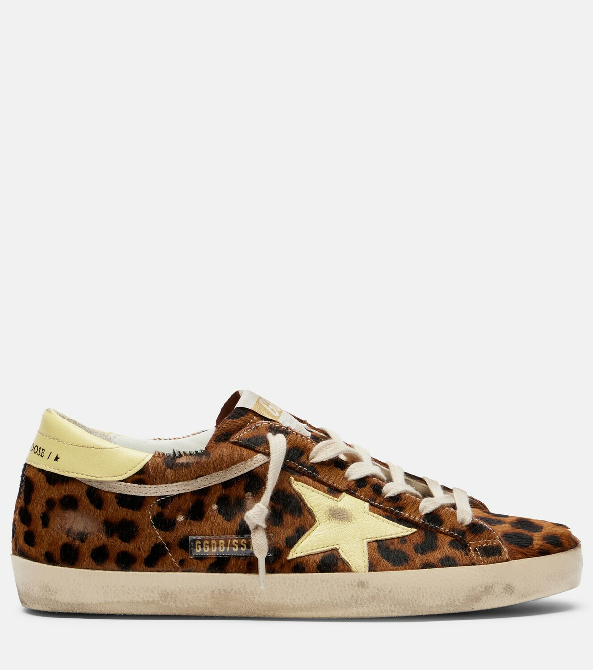 Golden Goose Super-Star leopard-print calf hair sneakers