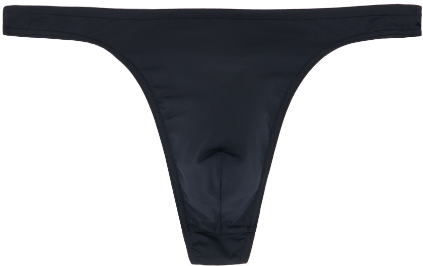 Balenciaga Black 'Balenciaga' Thong