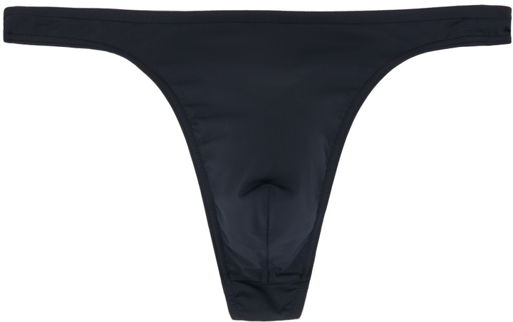 Photo: Balenciaga Black 'Balenciaga' Thong