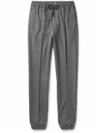 Ralph Lauren Purple label - Slim-Fit Tapered Wool-Flannel Sweatpants - Gray
