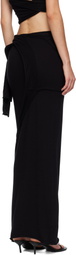 Ottolinger Black Lounge Drape Maxi Skirt