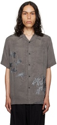 Maharishi Gray Flying Cranes Shirt