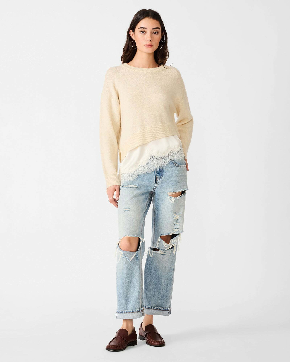 Steve Madden Aries Sweater in Cream