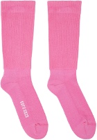 Rick Owens Pink Mid-Calf Socks