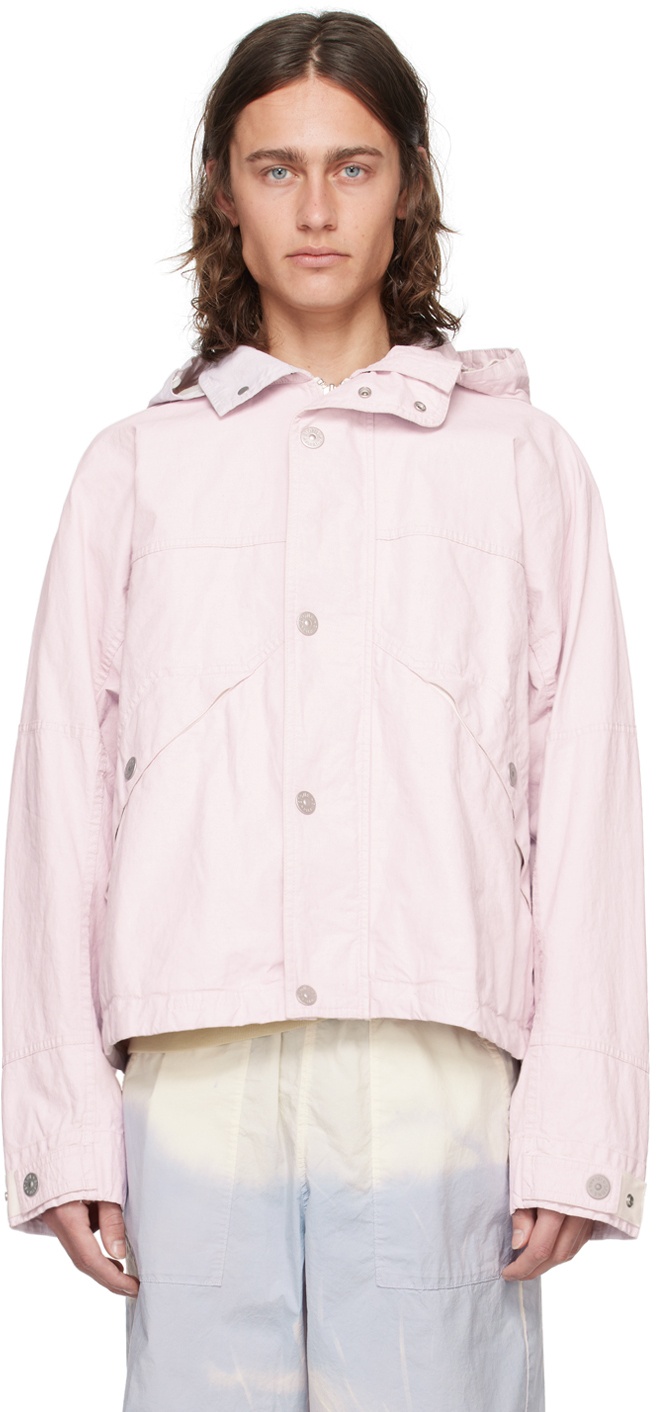 Photo: Stone Island Pink Detachable Hood Jacket