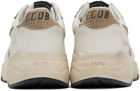 Golden Goose Off-White & Beige Running Sole Sneakers
