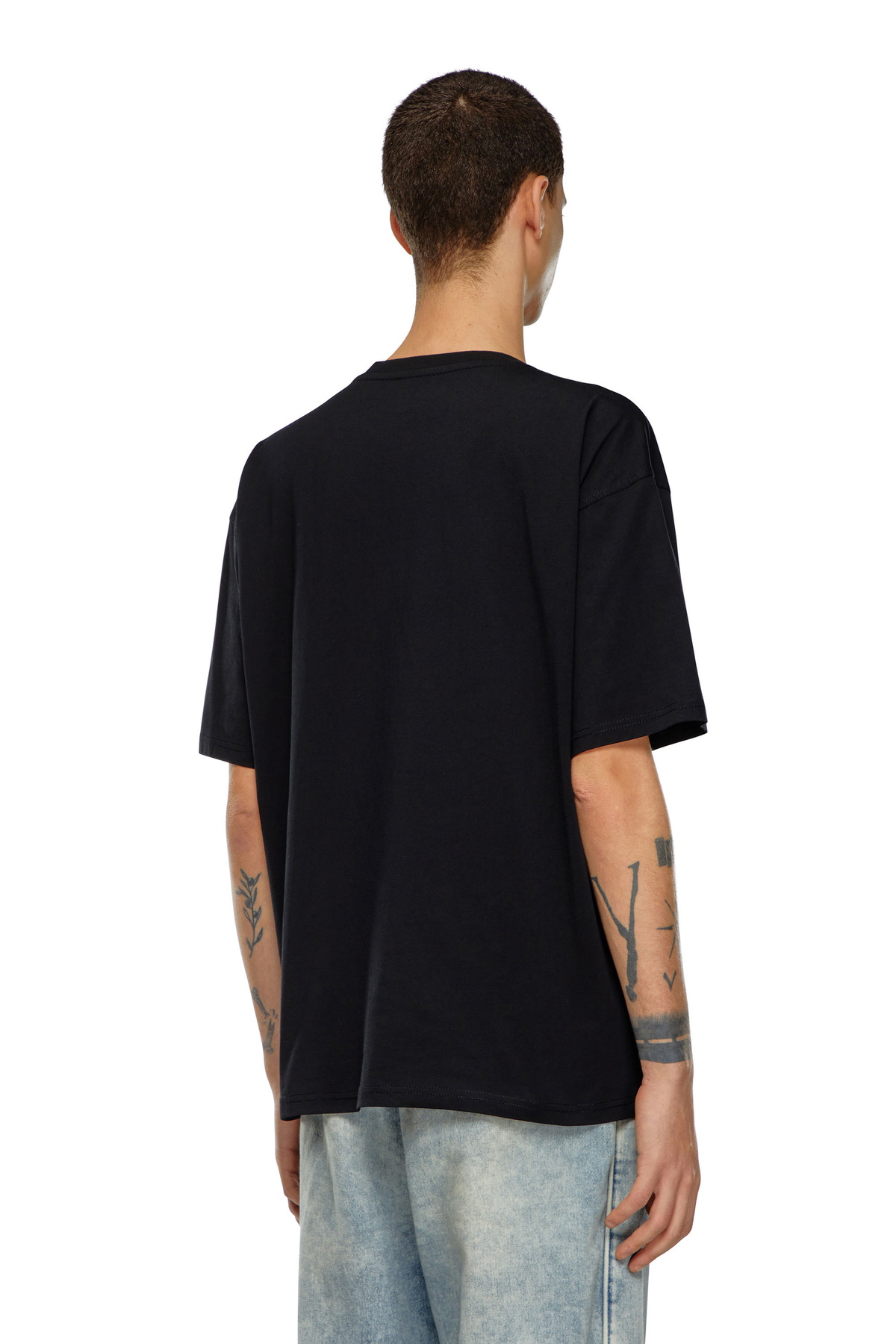 Diesel T-shirt with embroidered D patch - T-Shirts - Unisex - Black