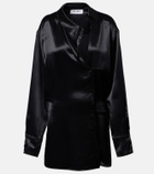The Attico Satin shirt dress