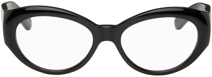 Photo: Balenciaga Black Rectangular Glasses