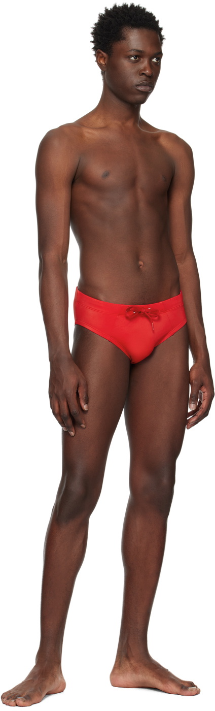 Diesel Red Bmbr-Alfie Swim Briefs
