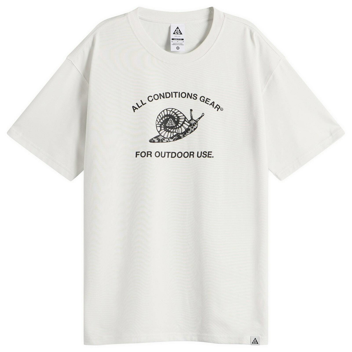 Nike Men's ACG Mystery Snail T-Shirt in Summit White