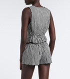 Montce Gingham scalloped shorts