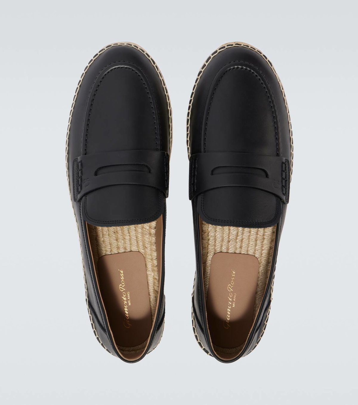 Gianvito Rossi Leather espadrilles
