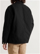 Carhartt WIP - Corduroy-Trimmed Organic Cotton-Canvas Chore Jacket - Black