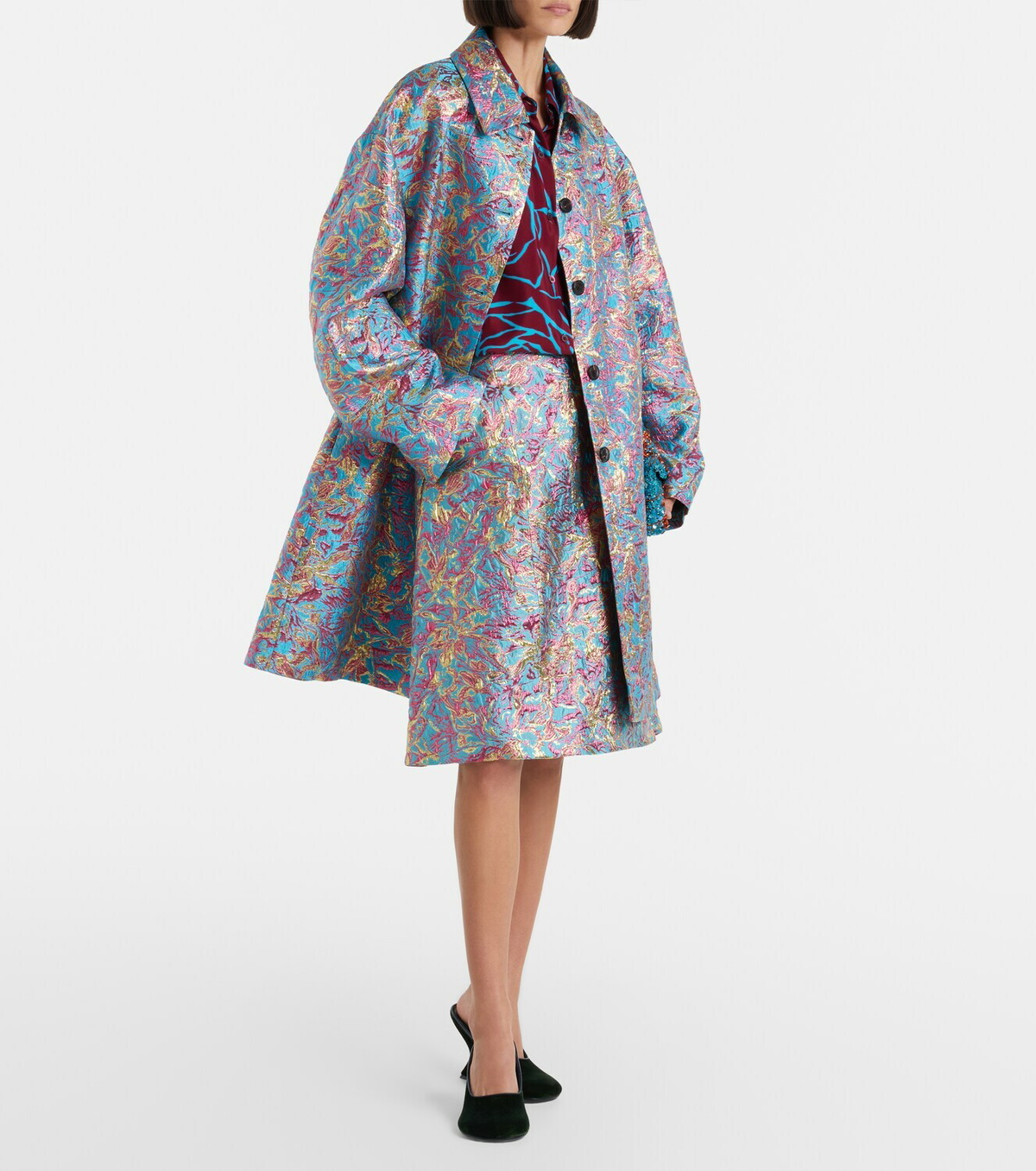 Dries Van Noten Brocade coat