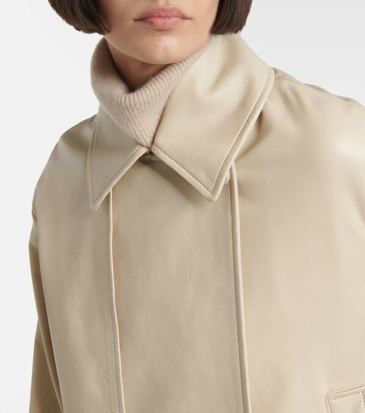Joseph Cropped leather jacket