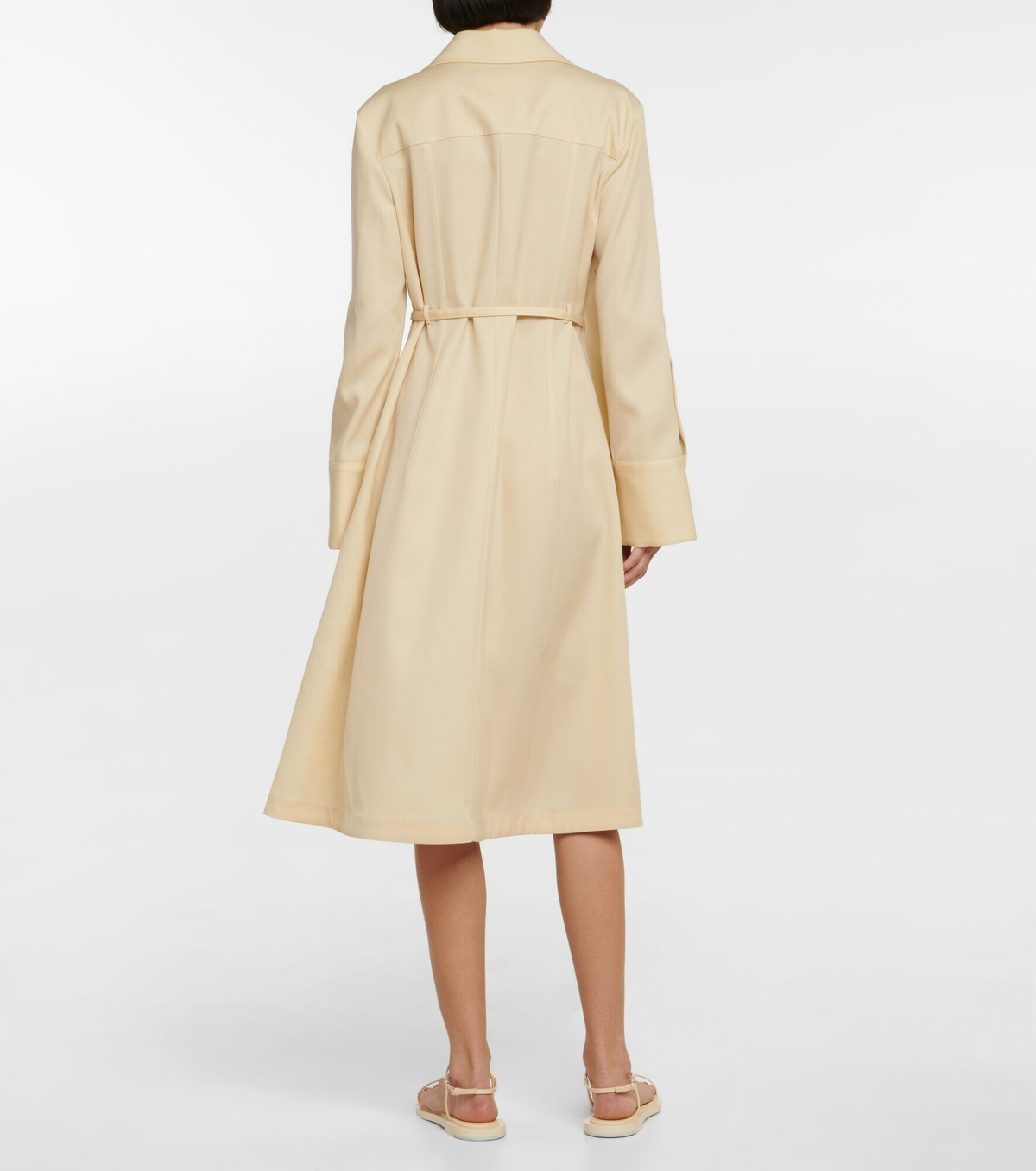 Jil Sander - Wool twill wrap dress Jil Sander