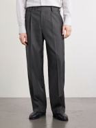 mfpen - Straight-Leg Pleated Wool Trousers - Gray