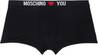 Moschino Two-Pack Black & White 'My Valentine' Boxers