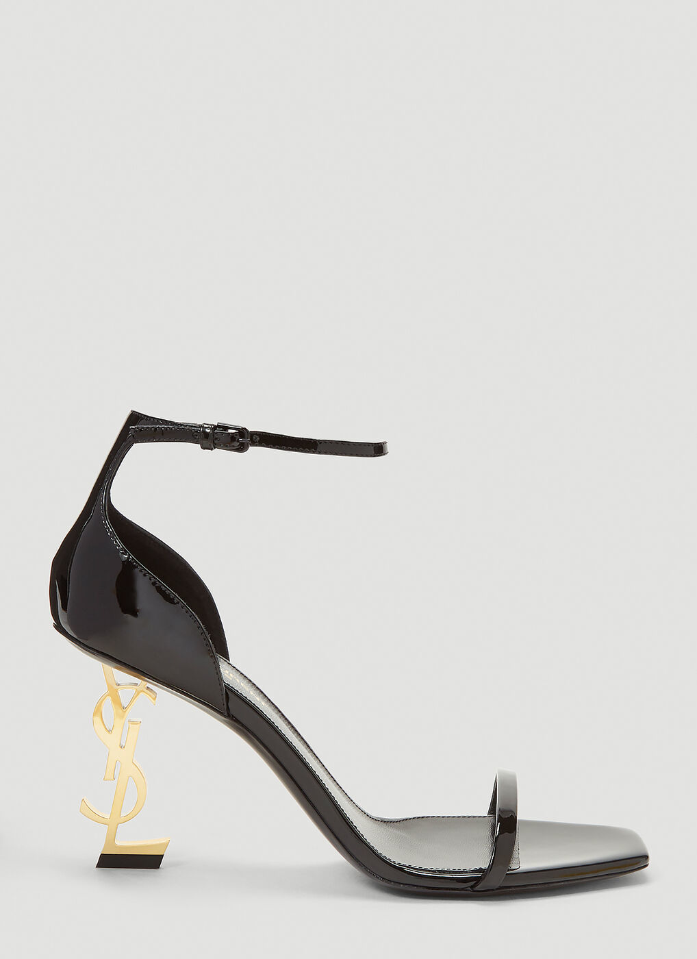 Saint Laurent Opyum Ysl Slingback Sandal in Black