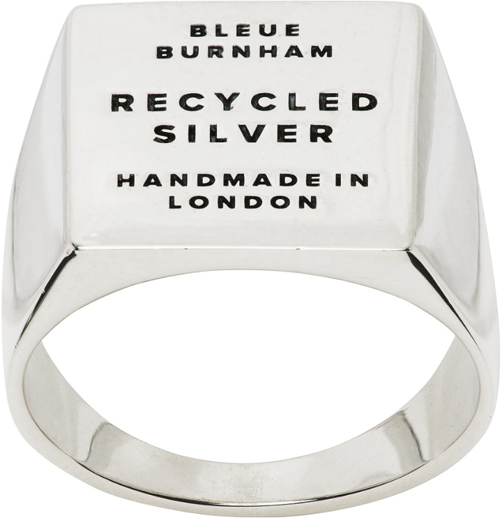 Photo: Bleue Burnham SSENSE Exclusive Silver Signet Ring