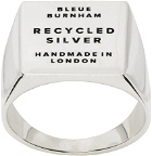 Bleue Burnham SSENSE Exclusive Silver Signet Ring
