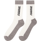 Name. Three-Pack White Logo Athletic Socks