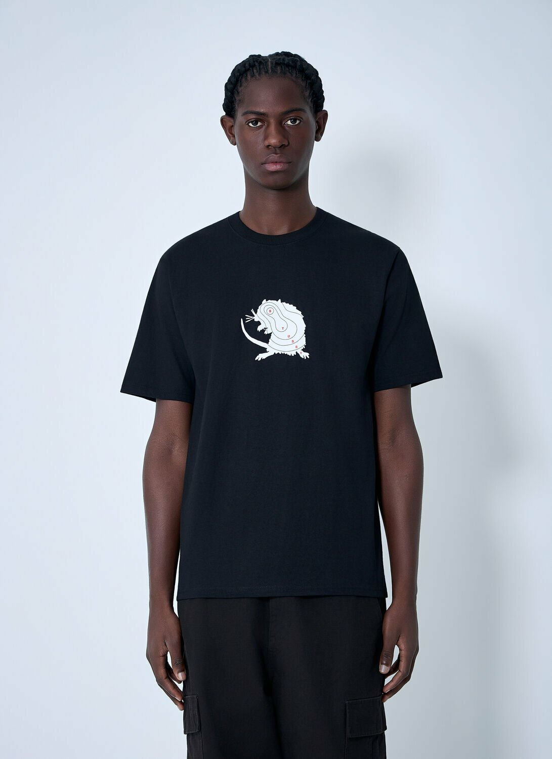 【M・美品】STUSSY compared to what／Tシャツ・白 M・美品】STUSSY compared to what／Tシャツ・白