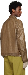 ROA Brown Semi-Sheer Jacket