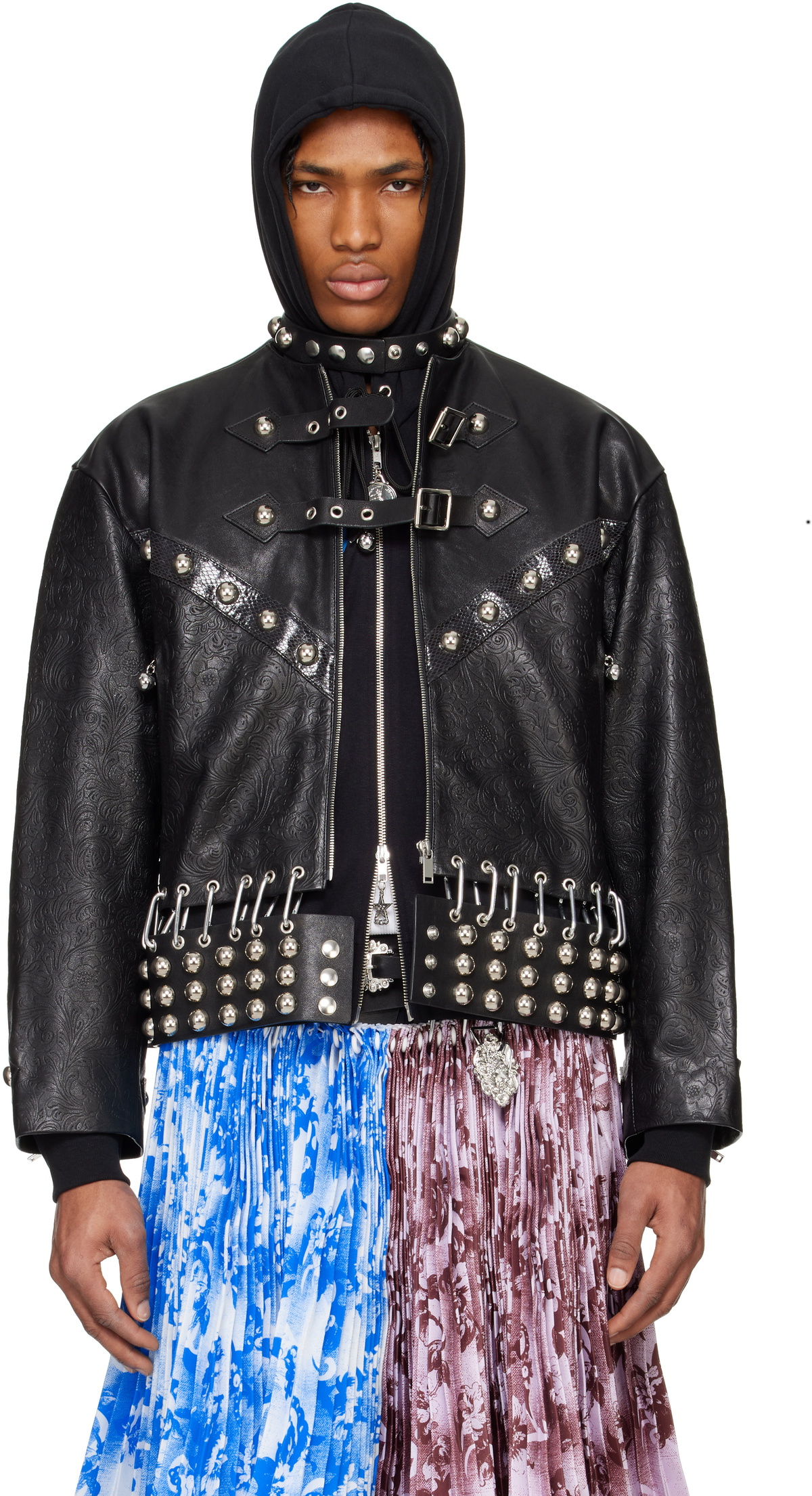 Chopova Lowena Black Lunge Leather Jacket Chopova Lowena