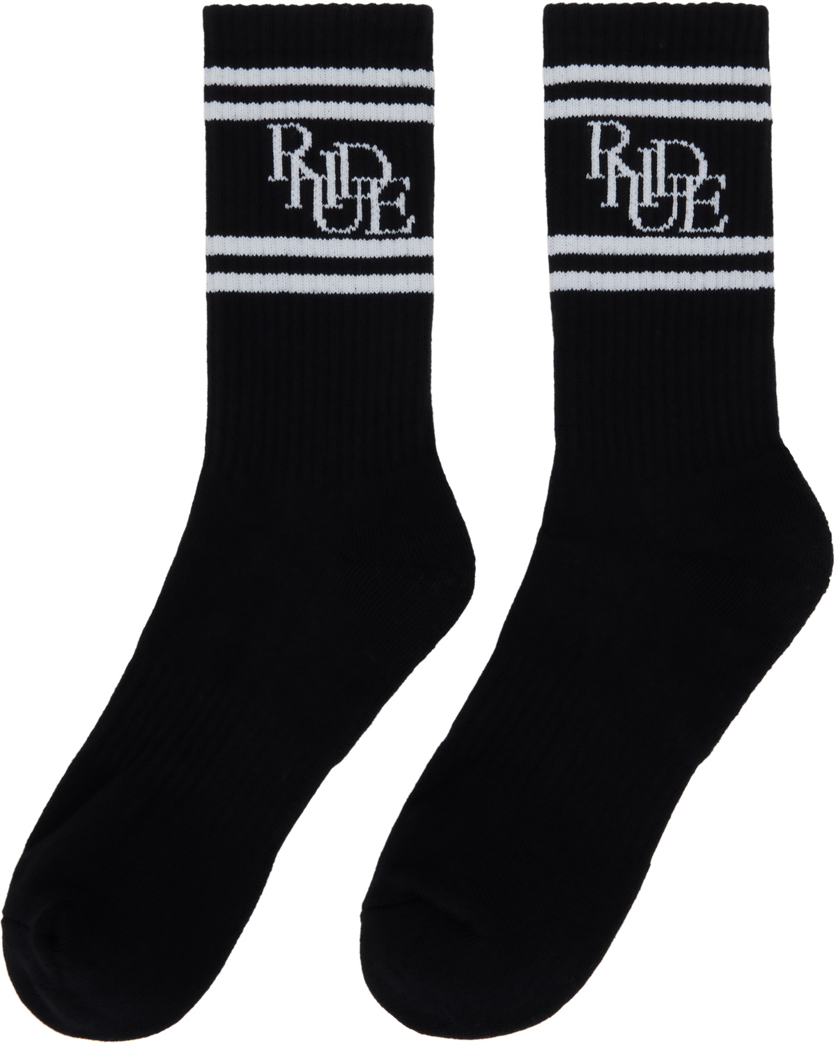 Rhude Black Scrambler Socks