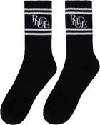 Rhude Black Scrambler Socks