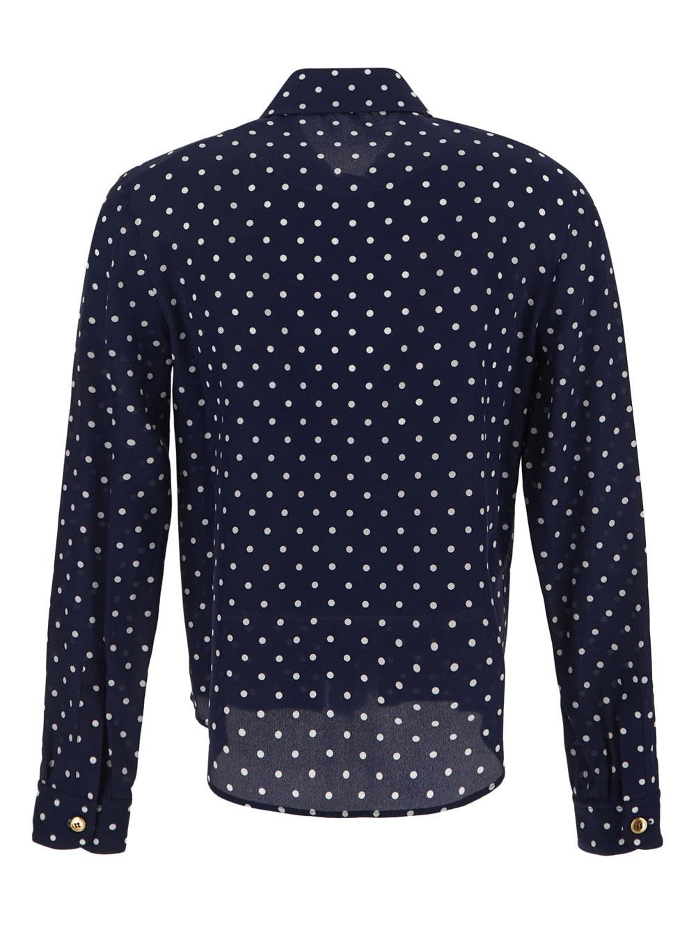 Miu Miu Polka Dot Crepe De Chine Shirt Miu Miu