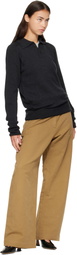 Studio Nicholson Gray Sark Knit Polo