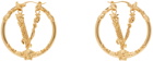 Versace Gold Virtus Hoop Earrings