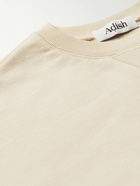 Adish - Logo-Embroidered Cotton-Jersey Sweatshirt - Neutrals