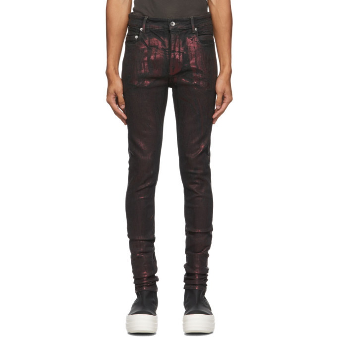 Photo: Rick Owens Drkshdw Red and Black Slim Tyrone Jeans