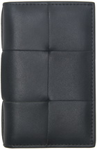 Bottega Veneta Green Calfskin Card Holder