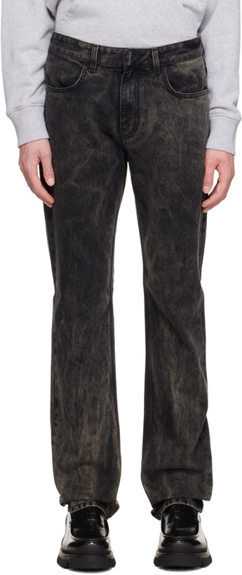 Photo: Givenchy Black Marbled Jeans