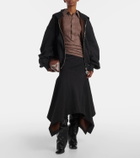 The Attico Cotton fleece hoodie