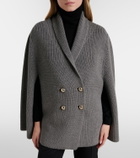 Max Mara Agenzia double-breasted virgin wool cape