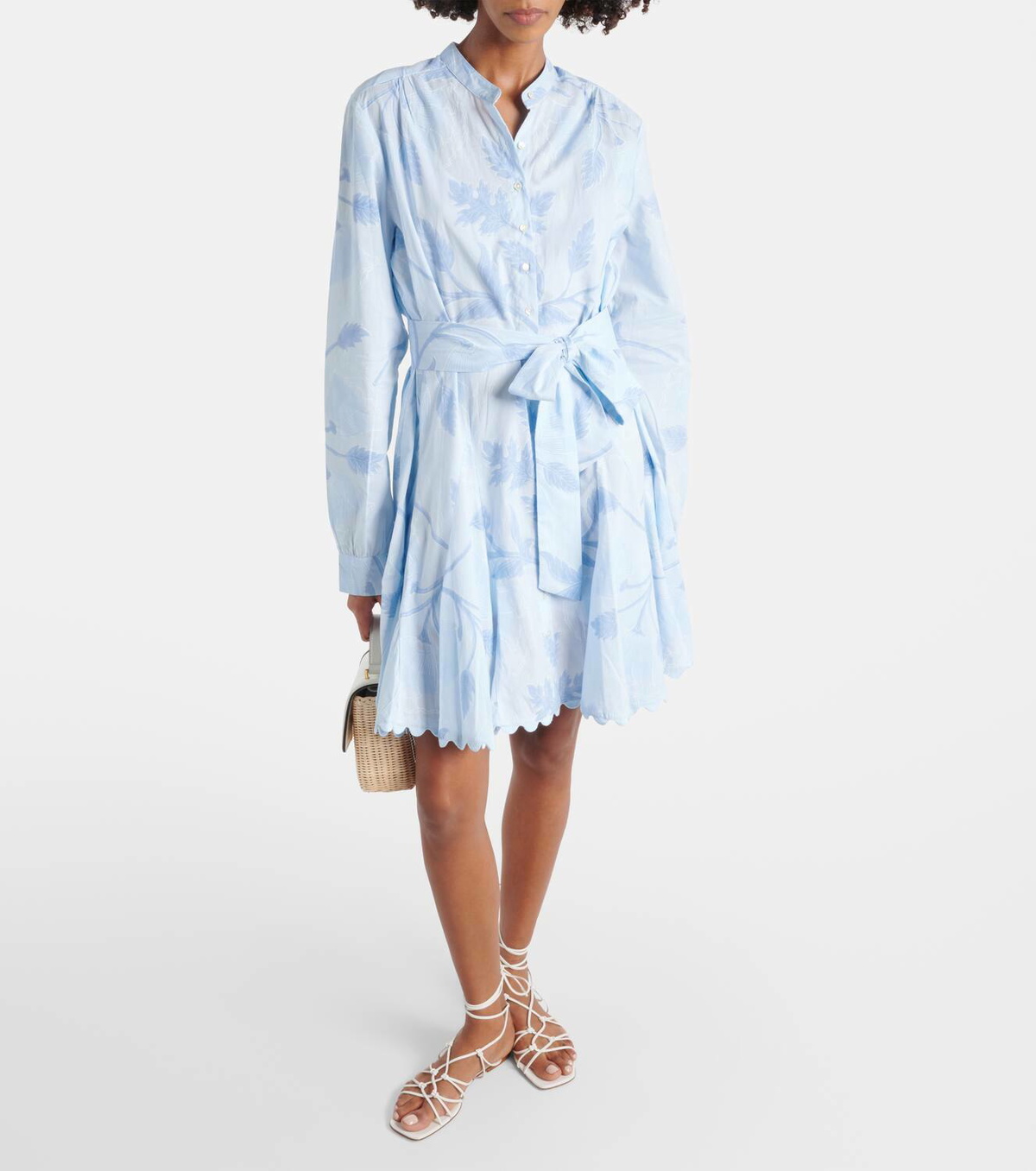 juliet dunn shirt dress Juliet Dunn Floral cotton-blend shirt dress Juliet Dunn