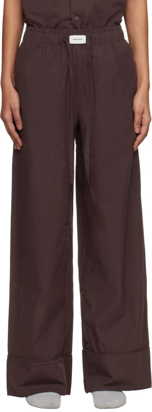 Photo: Entire Studios Brown Pajama Lounge Pants