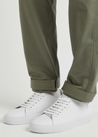 Axel Arigato Clean 90 White Leather Sneakers, Sneakers, Round Toe 6, Axel Arigato Trainers, Lace up Front