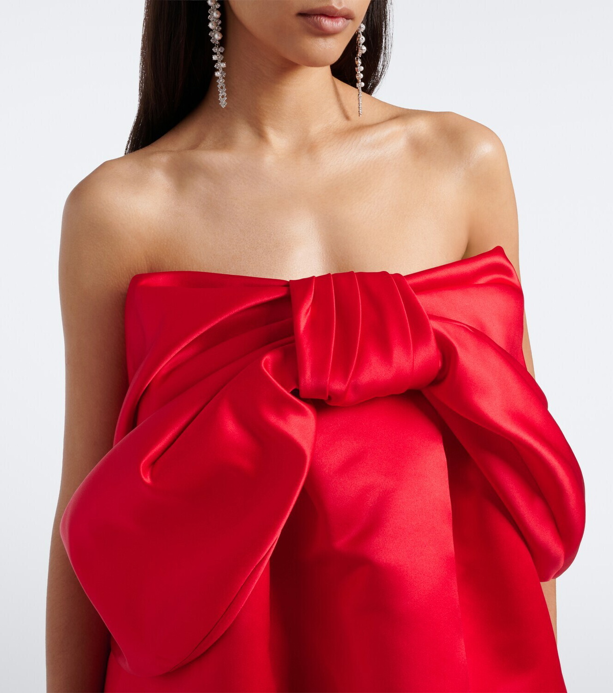 Simone Rocha Bow-detail satin top