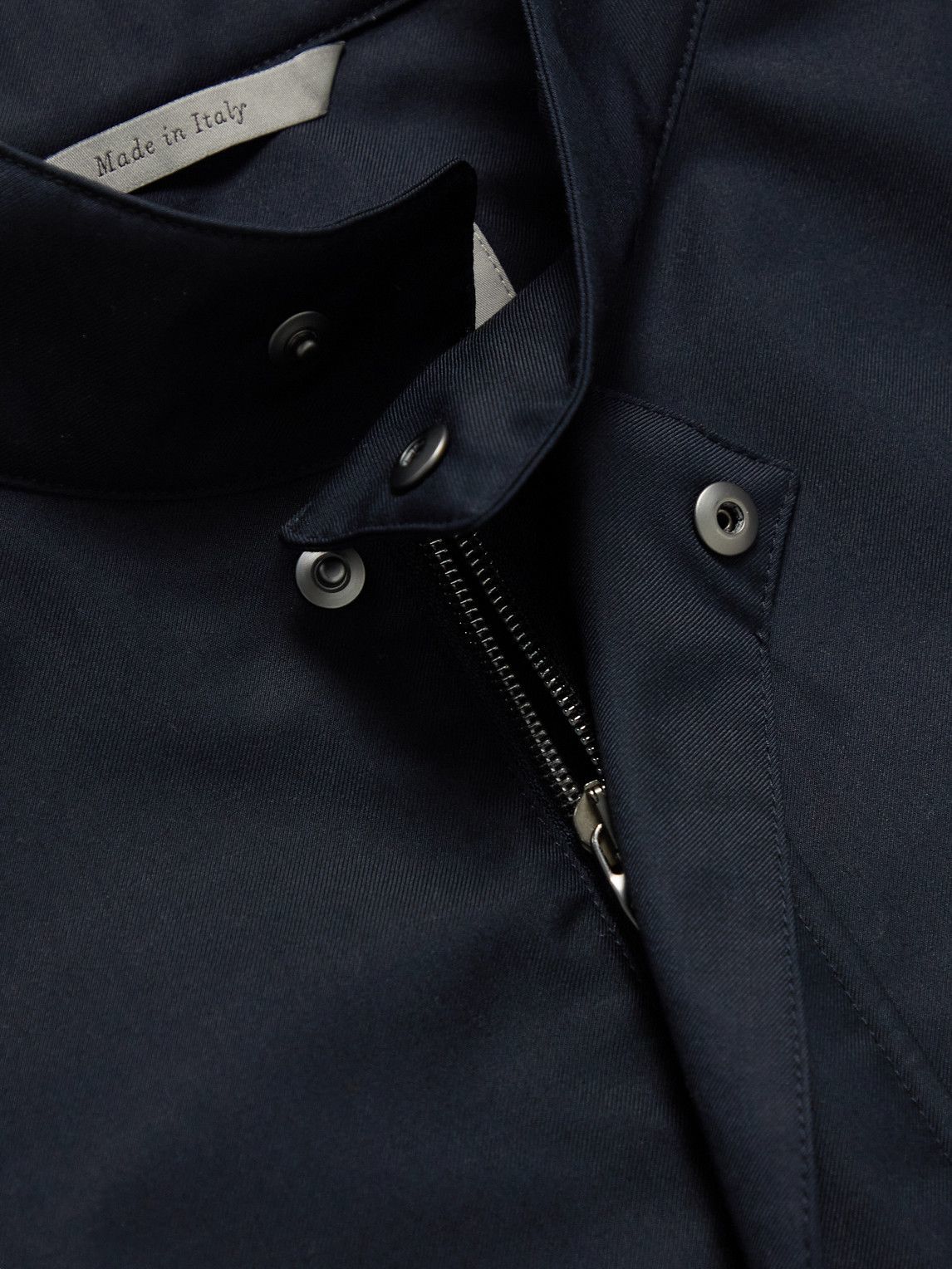 Canali - Twill Field Jacket - Blue Canali