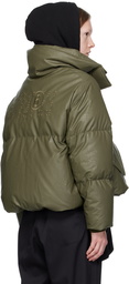 MM6 Maison Margiela Khaki Quilted Down Jacket